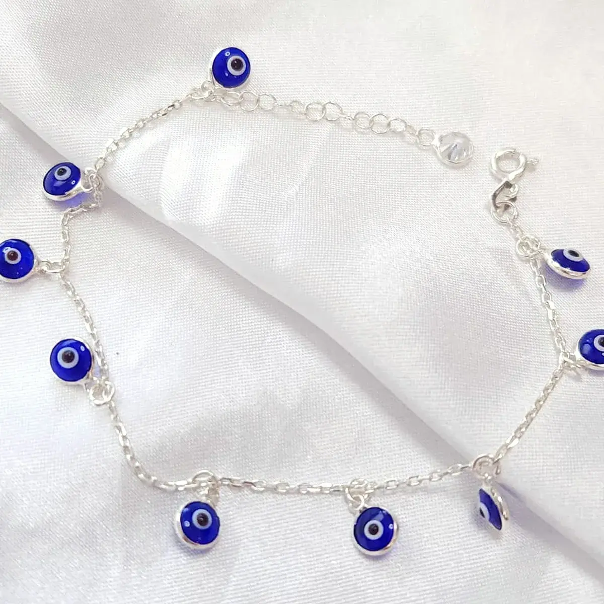 Blue Evil Eye Charm Bracelet