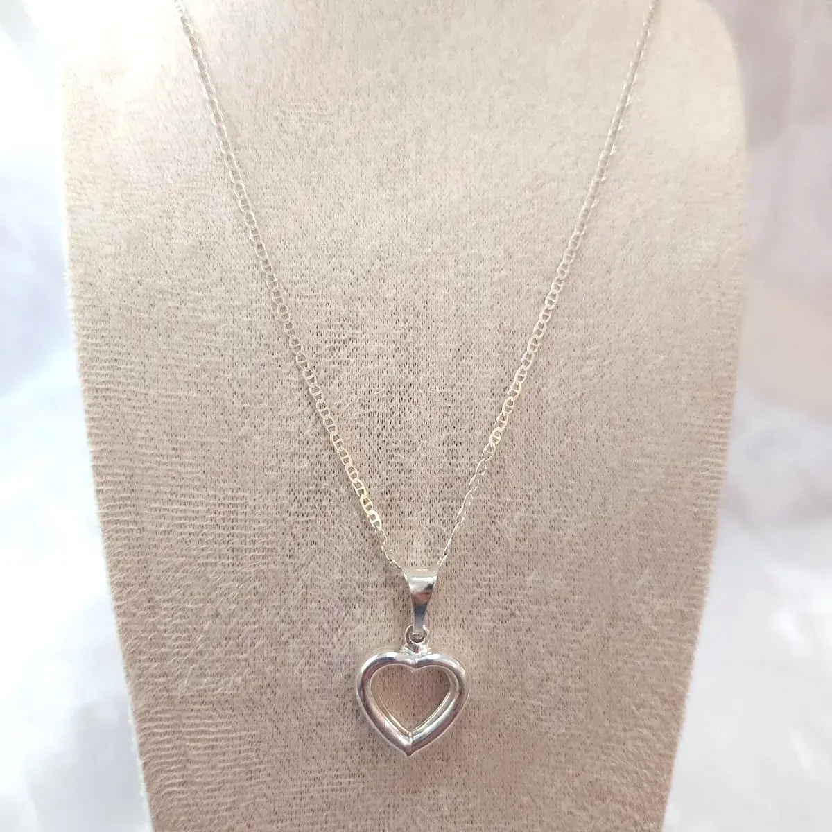 Open Heart Pendant Necklace