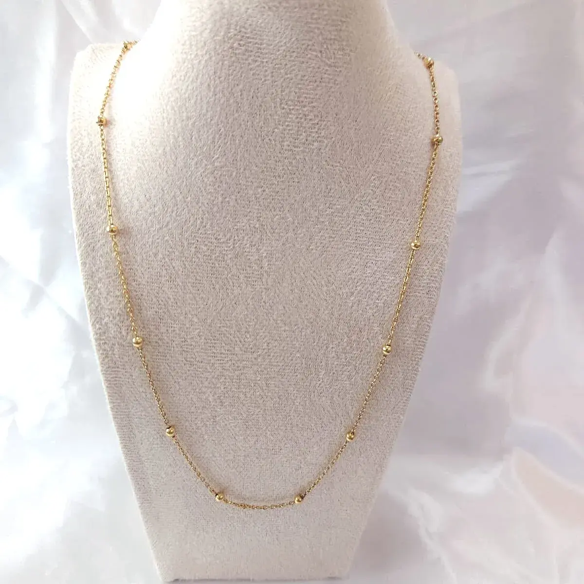 Gold-Tone Satellite Bead Chain