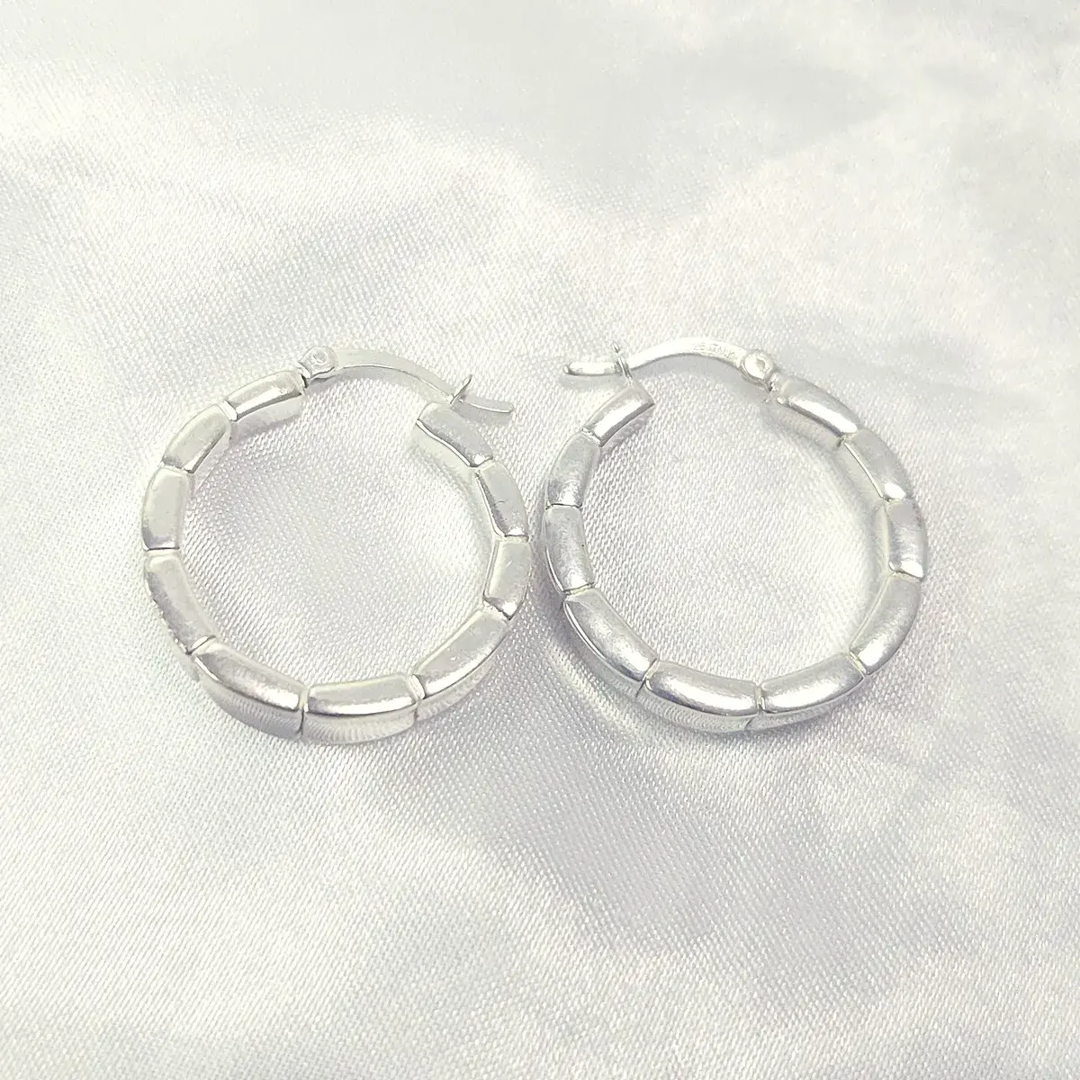 Bamboo Hoop Earrings