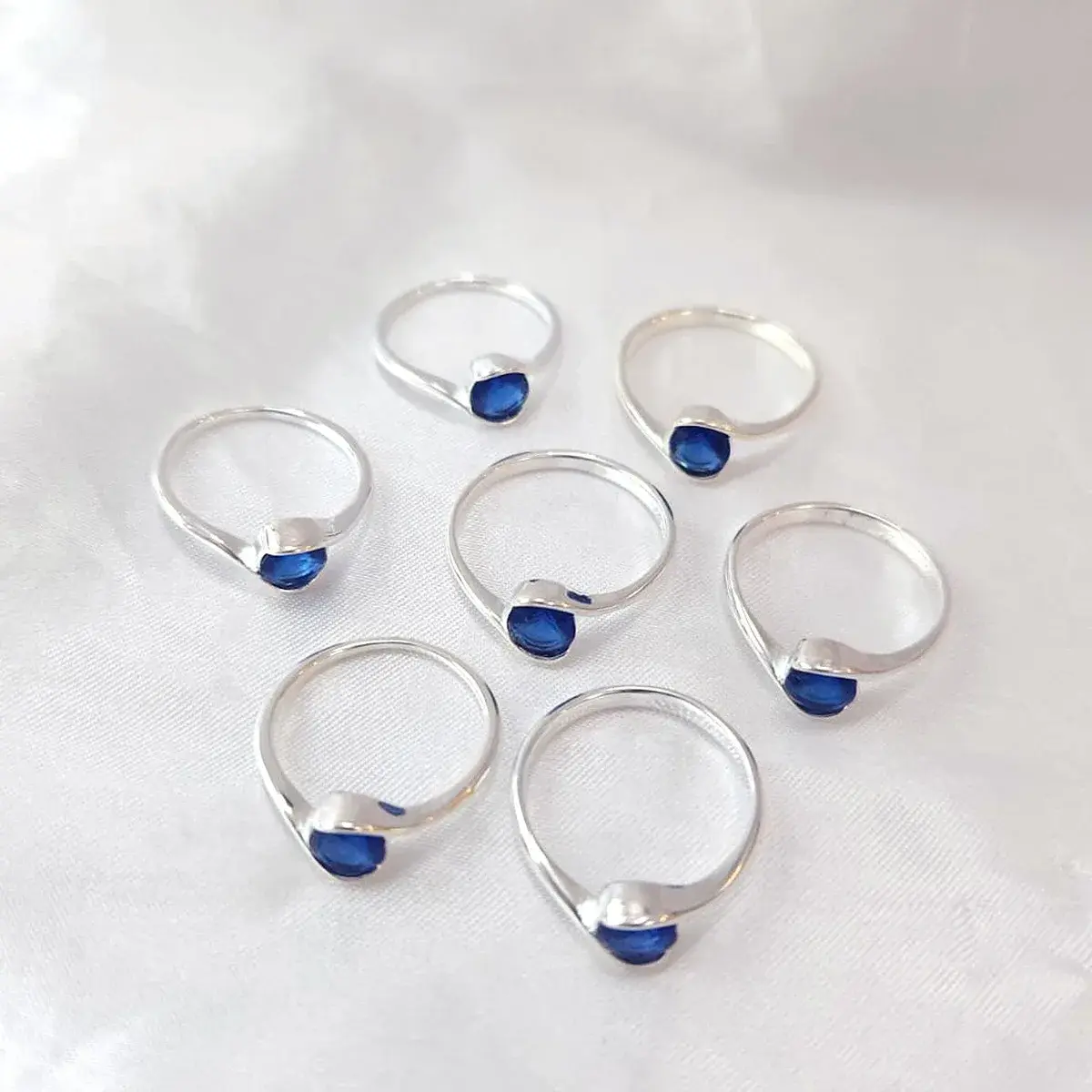 Blue Stone Bypass Ring